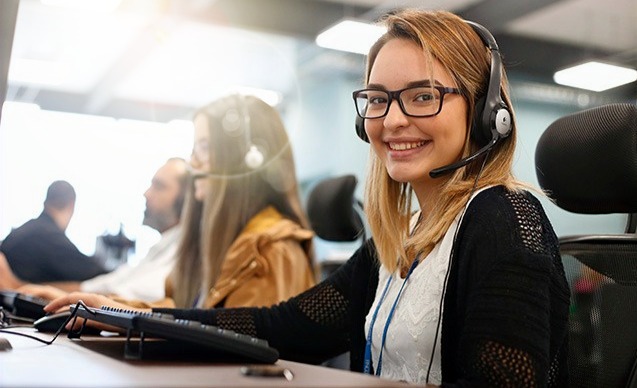 Agent with headset